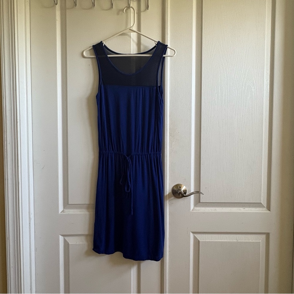 The Limited Deep Blue Sleeveless Mini‎ Dress